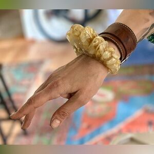 Pamela Love tribal spike resin-crushed shell cuff / bracelet